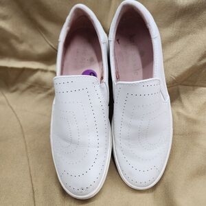 Kate Spade perforated heart slip on sneakers